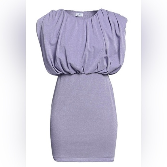 Retail $398 NWT RONNY KOBO Kelly Mini Dress In Purple Lavender Dress - Picture 2 of 7